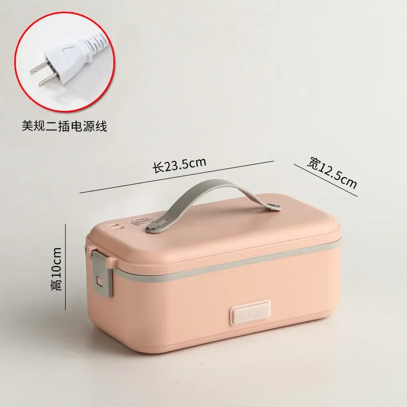 Boîte à déjeuner isolée en acier inoxydable, avec prise électrique, multifonction, récipient chauffant pour le riz