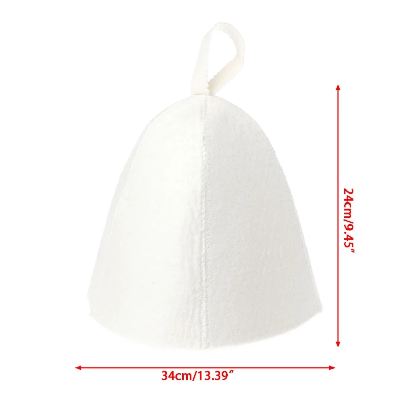 Wool Felt Sauna Hat Anti Heat Russian Banya Cap For Bath House for Head for Prot