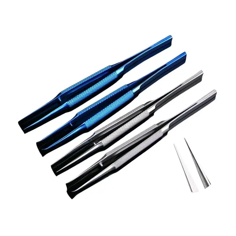 14cm Titan-Antimagnetische Spitze Gebogene Pinzette Professionell für Handy-PCB- und Smartphone-Reparaturarbeiten – Detail 8