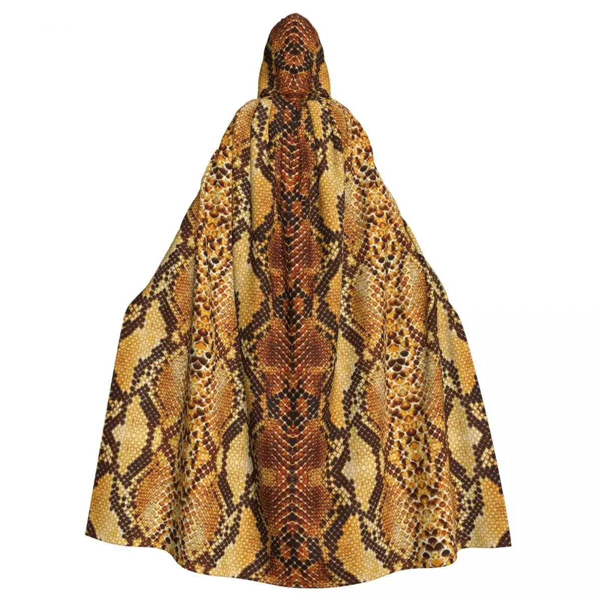 

Snake Skin Printing Hooded Cloak Fashion Adult Unisex Halloween Cosplay Cloaks