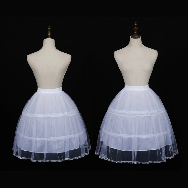 Petticoat crinoline curto metade desliza acessórios casamento 19.7 polegadas branco hoop saia do vintage underskirt para meninas femininas