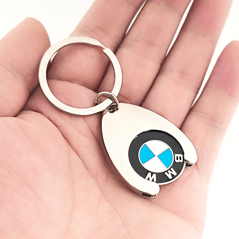 Metal 2024 New Coin Keyring Car Logo Keychain For BMW X1 X2 X3 X4 X5 X6 X7 E39 E46 E90 E60 E30 E53 E87 M3 M5 F10 F20 F30 G20 G30