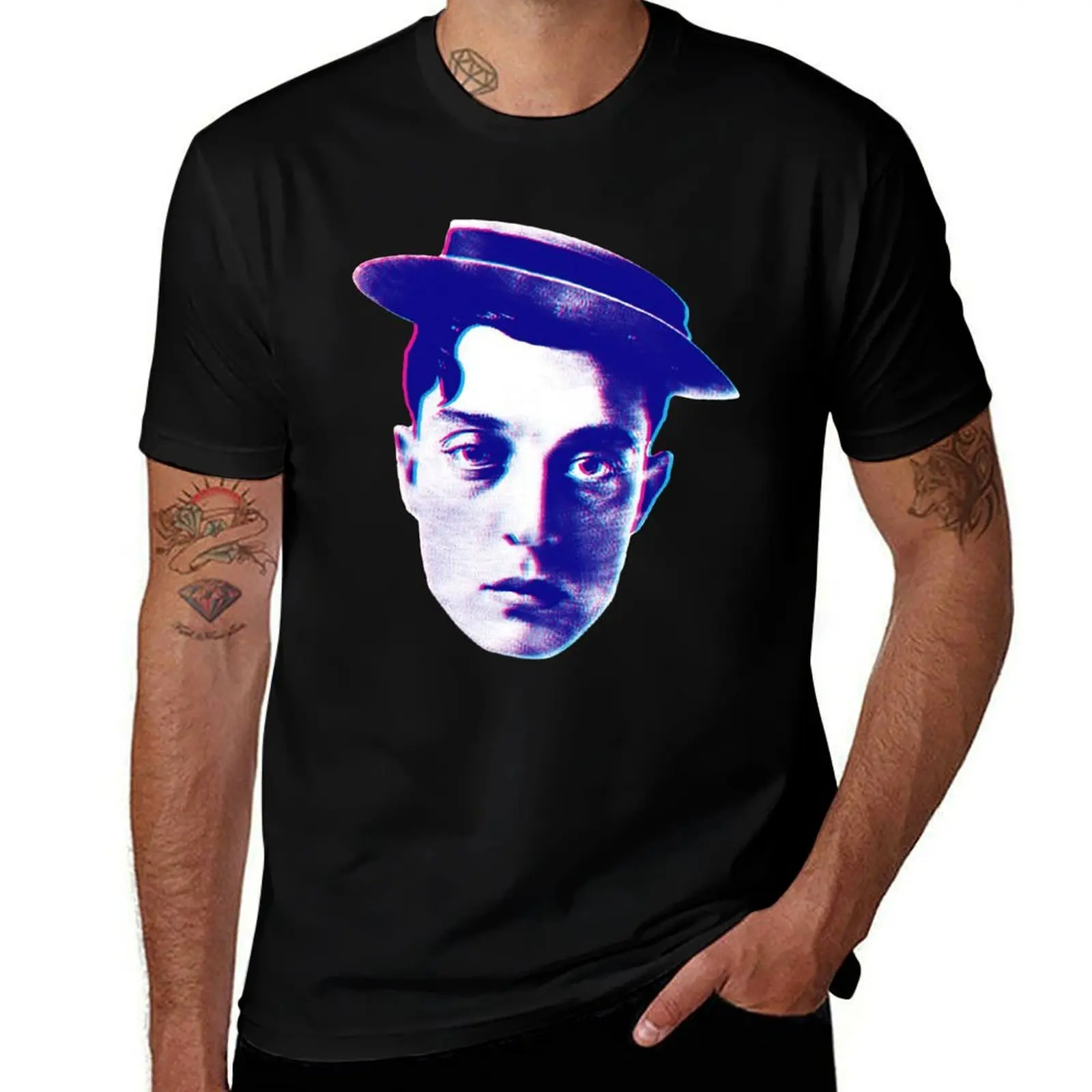buster T-Shirt Vintage Style Printed Top T-Shirt