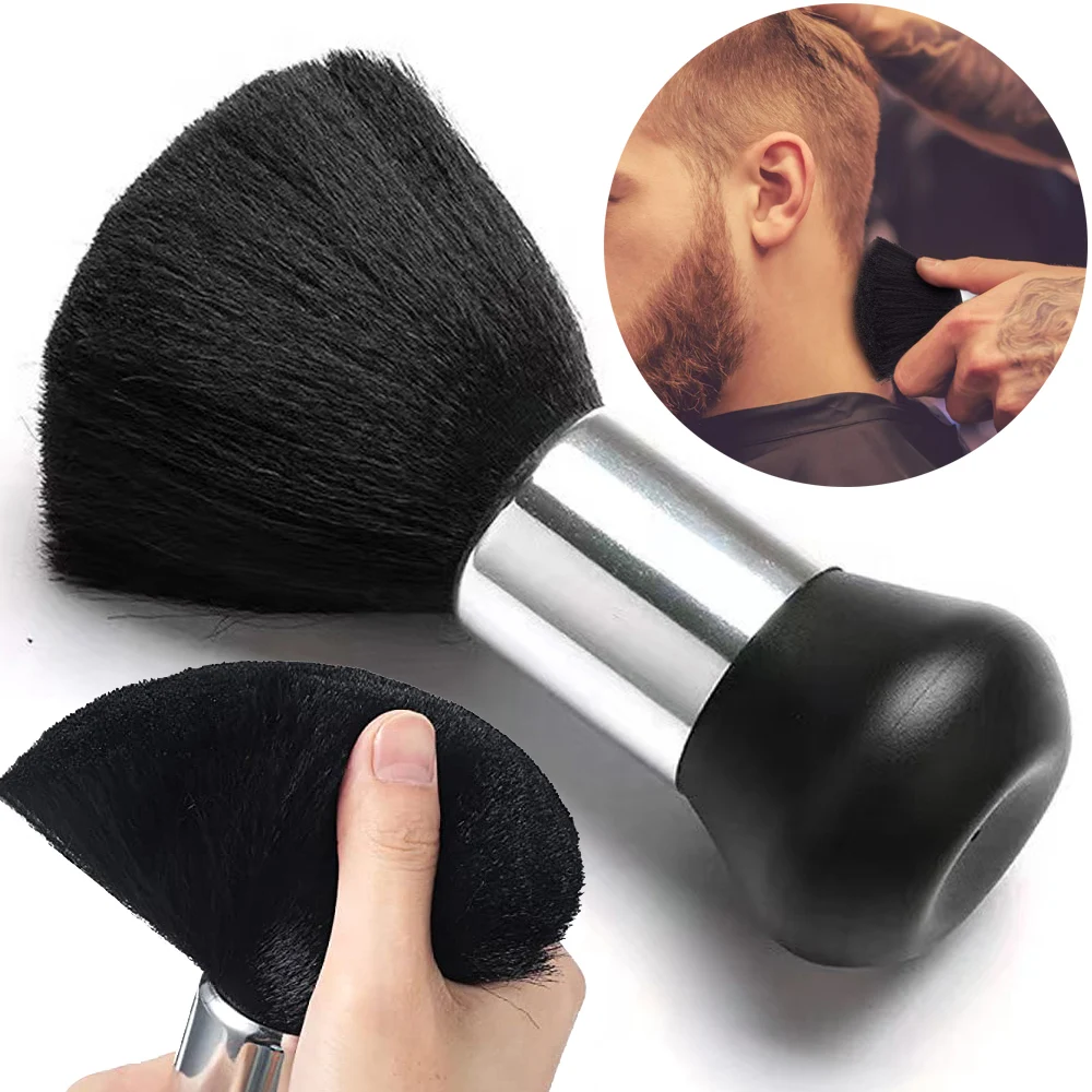 

1Pcs Neck Face Duster Beard Brushes Black Hair Cleaning Hairbrush Salon Cutting Hairdressing Styling Tools Barber Accessories