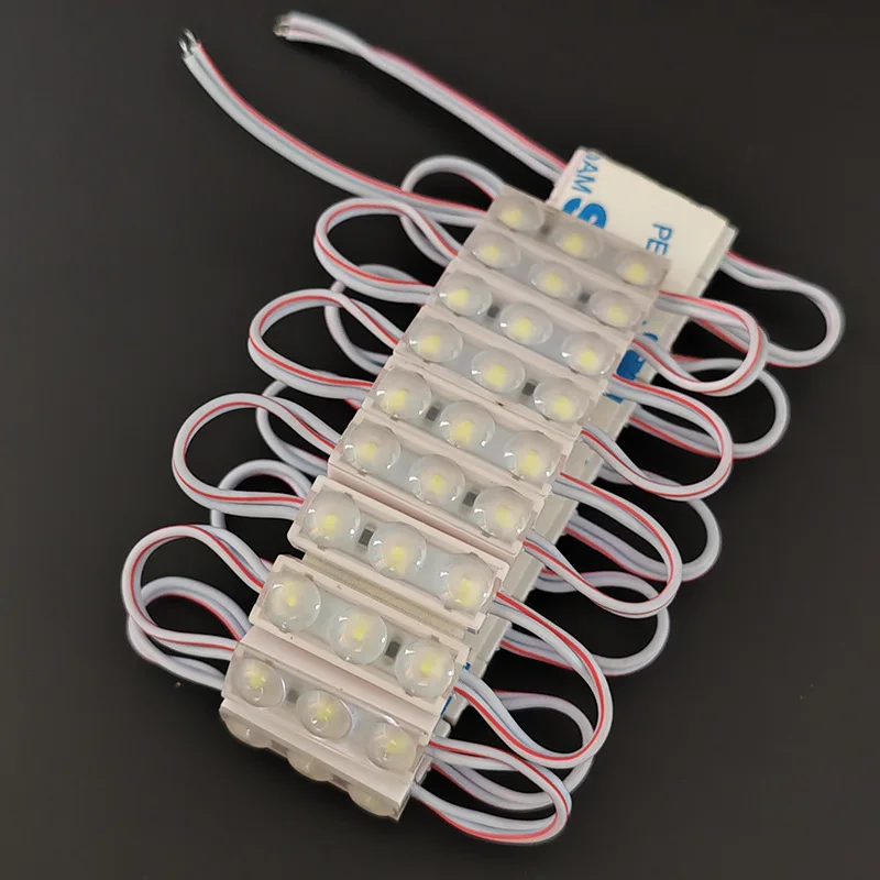 12v Small Mini LED Module 3 LEDS IP65 Waterproof Injection Len 160 Degree 1w Small Channel Letter Sign Lightbox Backlight