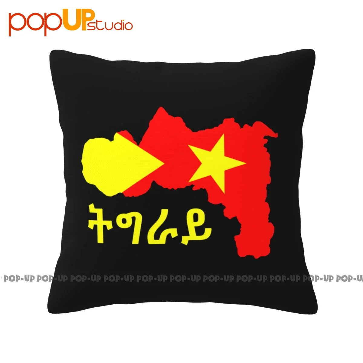 Luxury Tigray Region Map Tigray Inside Me Tigray Flag Pillowcase Throw Pillow Cover For Room Decorative For Bedroom