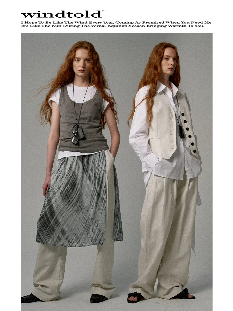 

l Breathable Linen Cotton Classic Basic Straight Loose Wide Leg Pants Casual Trousers Comfortable Commute Sle Ladies