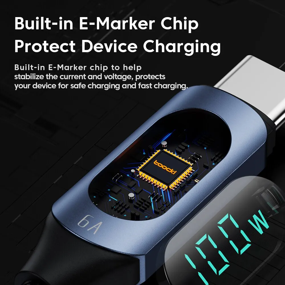 Cable USB-C Toocki 100W Carga Rápida - imagen 2