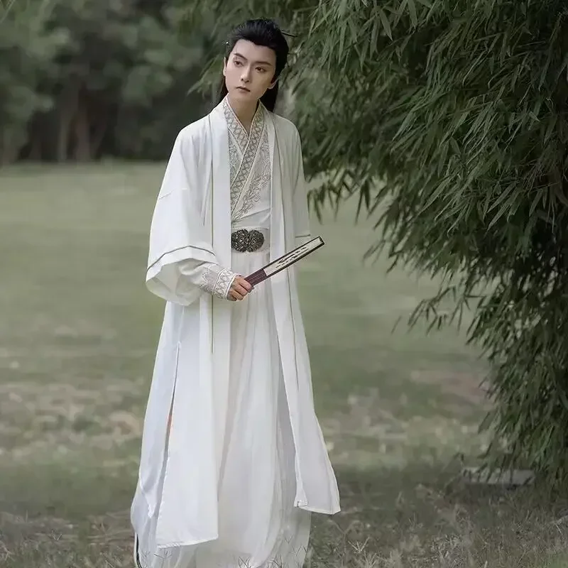 

Hanfu Sets Men Chinese Traditional Vintage Printed Hanfu Halloween Cosplay Costume Ancient Black Hanfu Plus Size