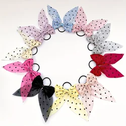 10 Pieces of Multi-Color Elegant Flower Pattern Hair Ties Suitable for Girls
