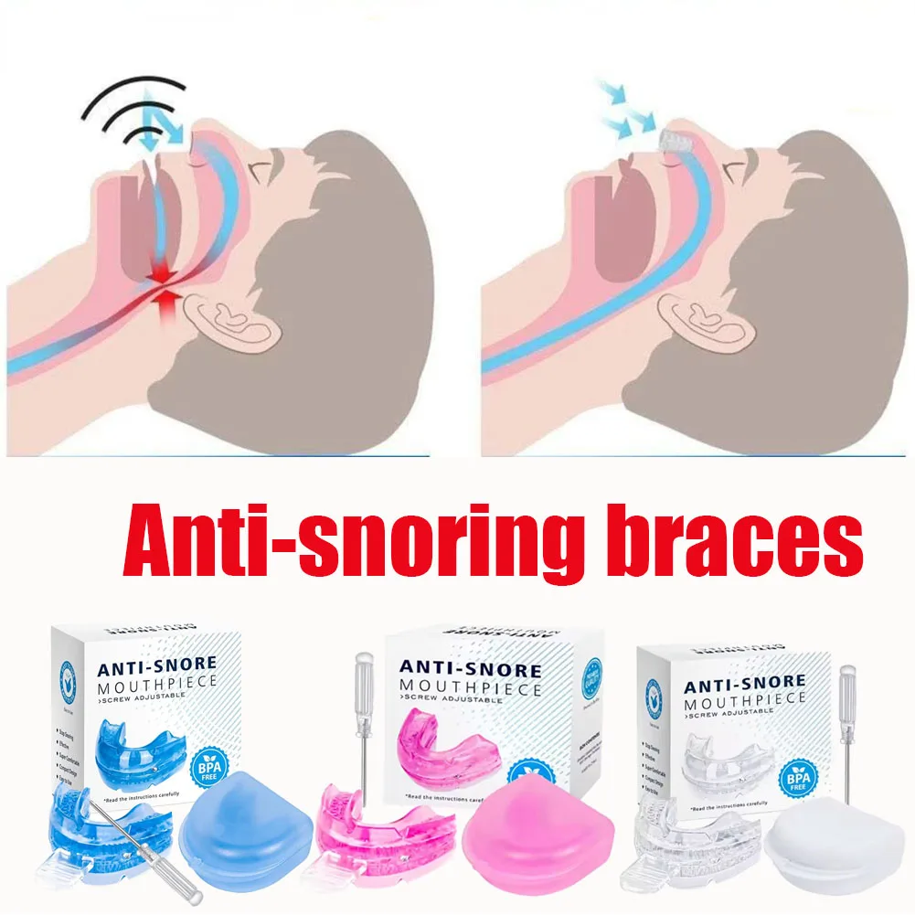 

Противосноркозный брекет, регулируемый, для сна, от храпа, бруксизма, скрежета зубами, средство для улучшения сна, ночное