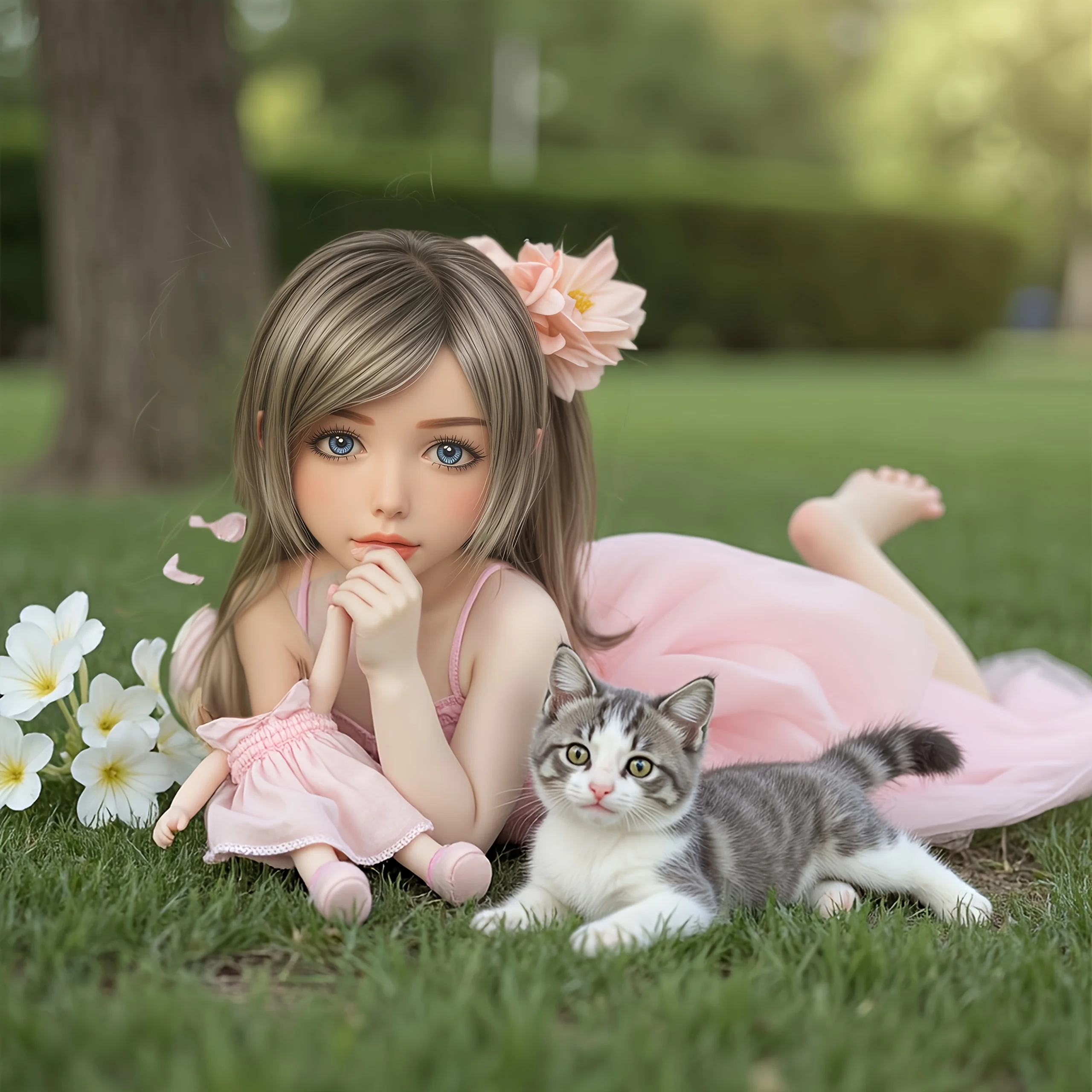 97CM  TPE Collectible Anime Doll with Articulated Metal Skeleton, Soft Skin Touch for Lifelike Display Black Friday Christmas