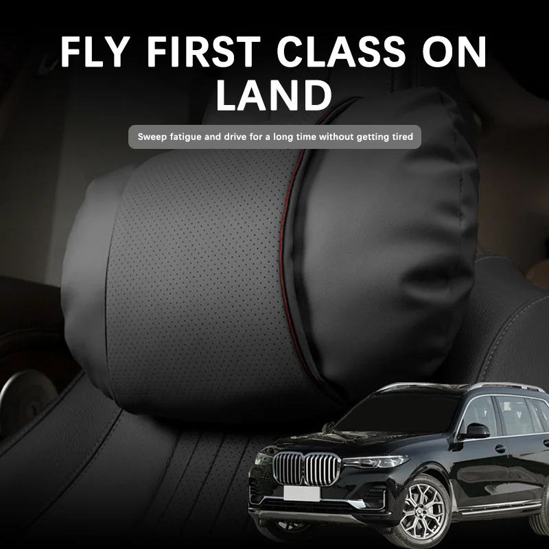 Car Headrest For BMW X7 G07 2018-2021 Car Neck Pillow Suede Soft Comfort Anti-fatigue Car Accessories