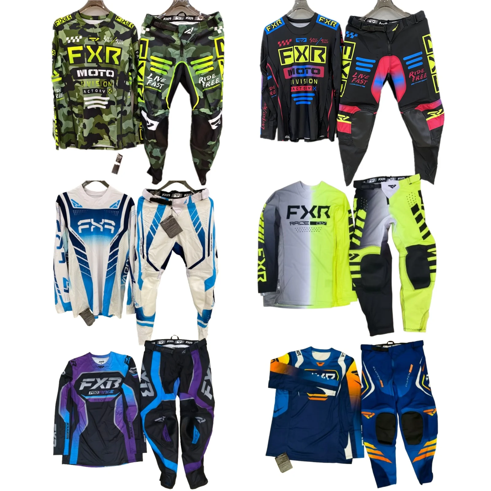 

2023.08 Podium Orange Yellow Jersey Print MX Gear Set Bike Moto Combos Off Road Jersey And Pant Enduro Motorcycle Jersey Set