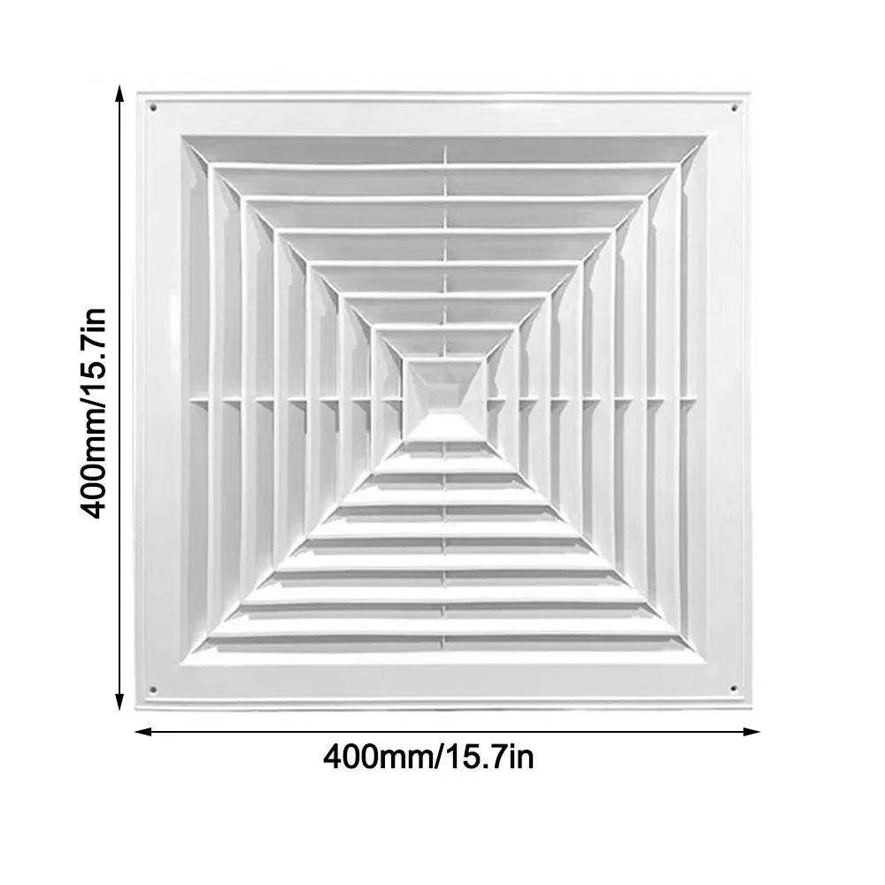 

Новая пластиковая вентиляционная решетка с клапанами, квадратные воздуховоды, вентиляционные отверстия, белая, бесшумная, крышка вытяжного вентилятора для ванной комнаты