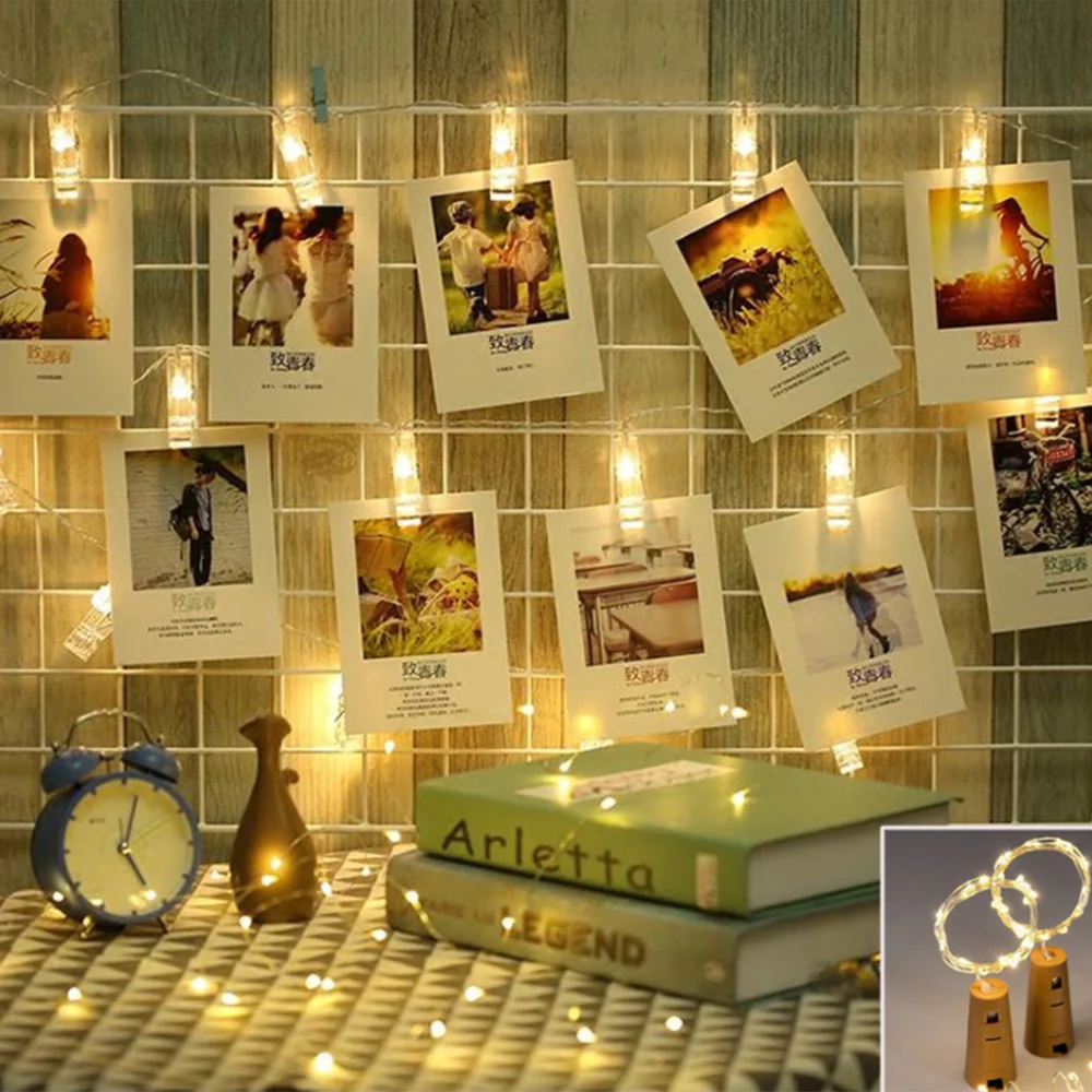 

LED Creative Memory Folder Photo Features Light Decorations With Christmas Holiday Decorations In The Bedroom And Lobby Lights