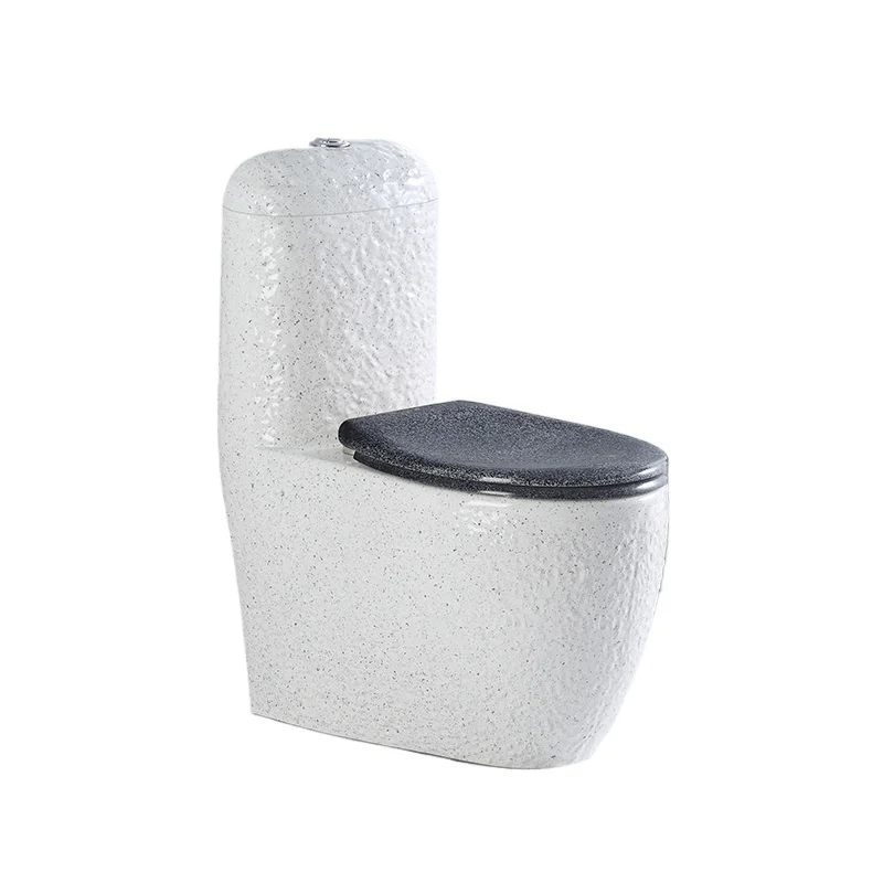 

Terrazzo pattern art toilet creative ceramic toilet household bathroom ordinary siphon toilet