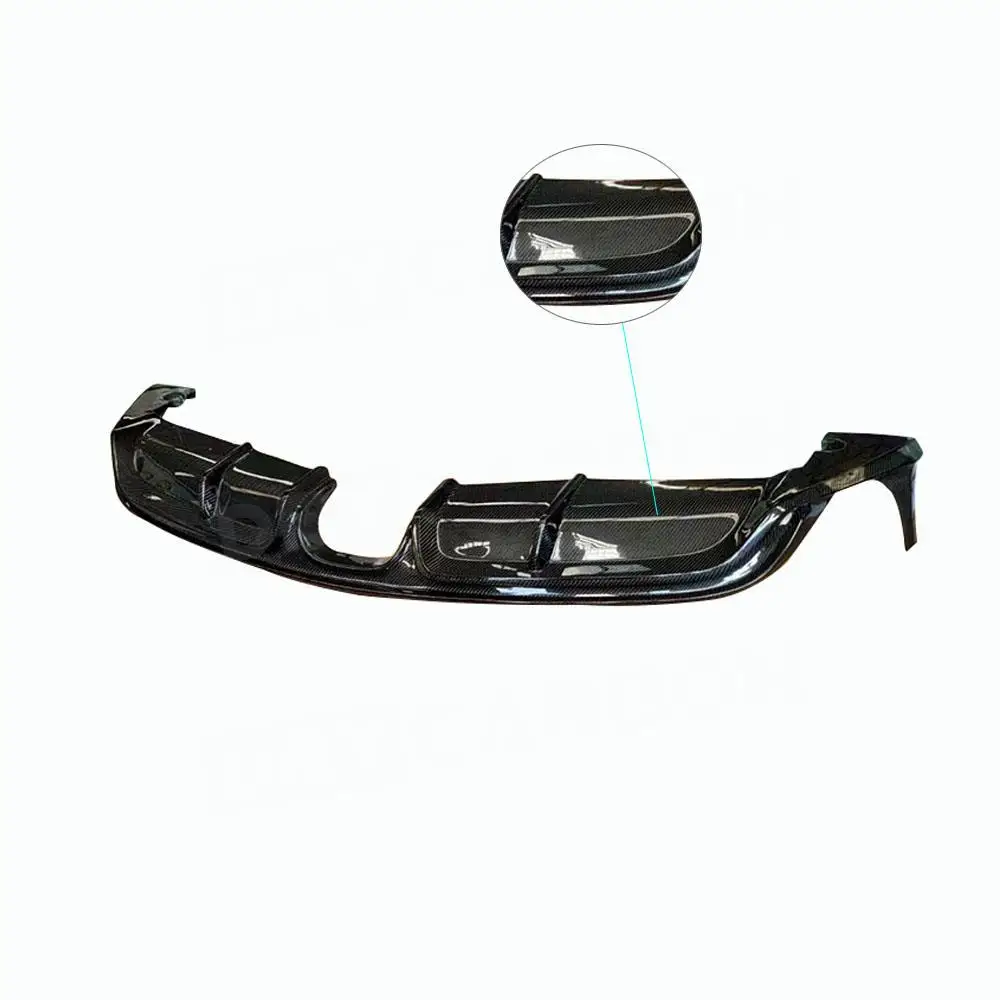 Carbon Fiber Rear Lip Diffuser for Porsche 981 Cayman Boxster 2013 2014 2015 Rear Bumper Lip Diffuser Splitters Spoiler