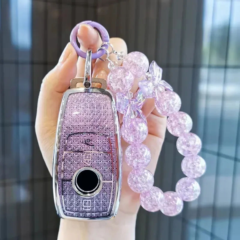 حافظة مفاتيح لمرسيدس بنز فئة C E A B S GLE GLA GLB GLC GLS AMG W176 177 203 204 205 211 212 213 222 X167 غلاف سلسلة لمفاتيح السيارة