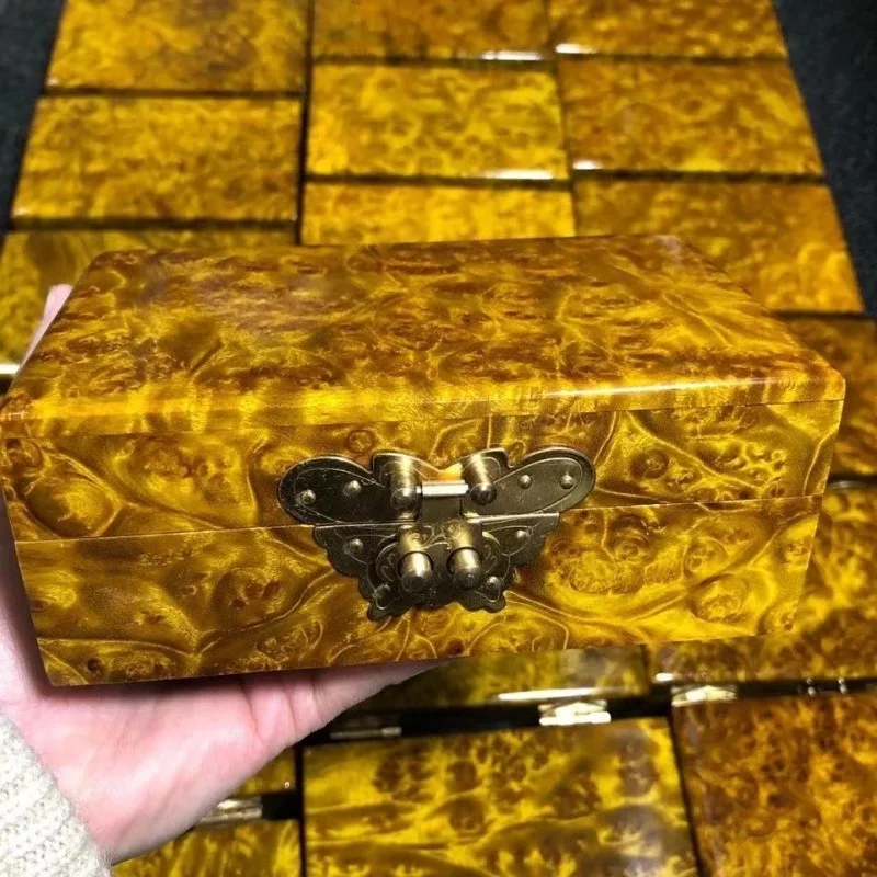Camphor Tree Jewelry Box Solid Wood Luxury Storage Boxes Necklace Bracelet Earrings Jewellery Case Packaging Storage Supplies