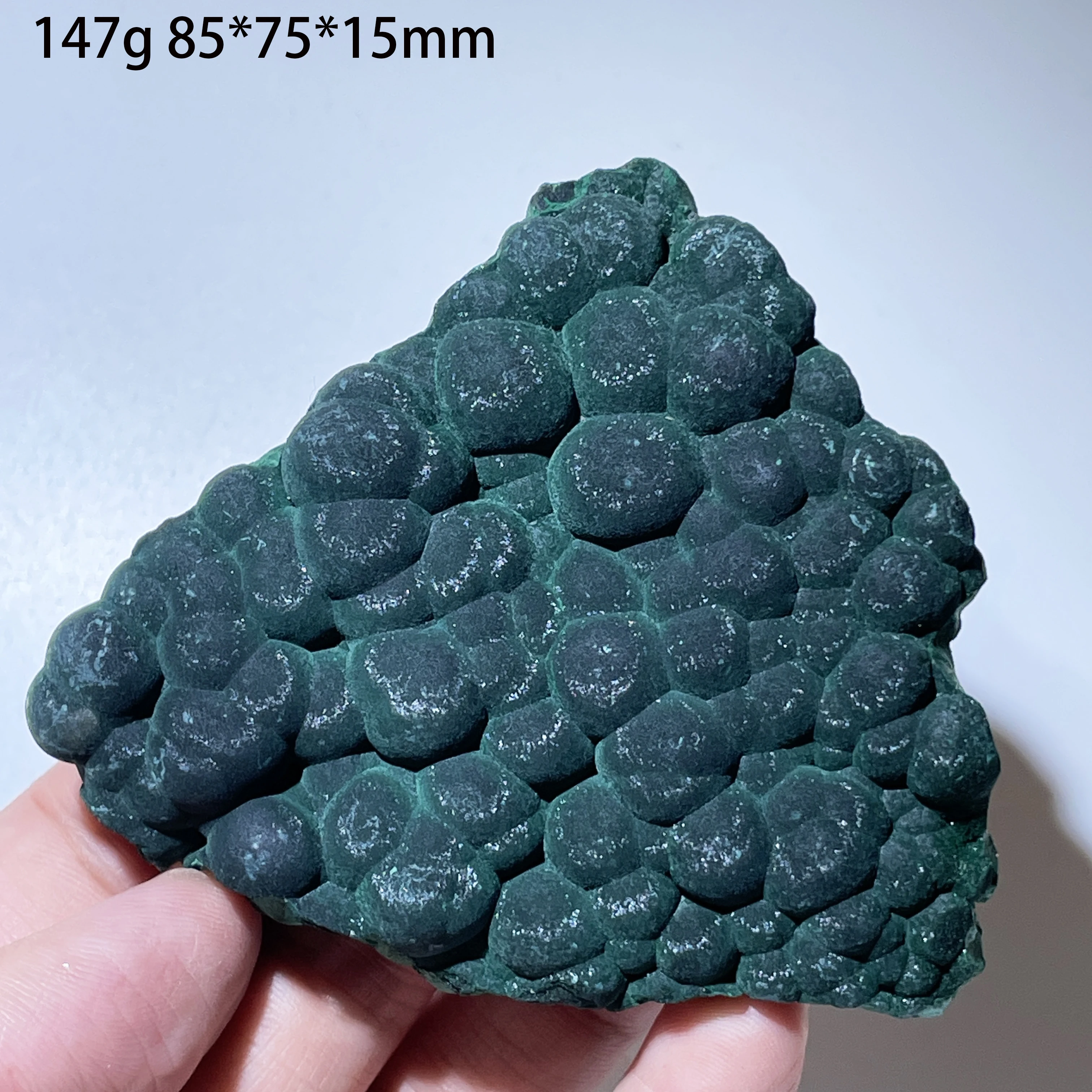 Natural Velvet Malachite Specimen Fibrous Silky Malachite Crystal Raw Mineral Healing Stone Collection Home Decor