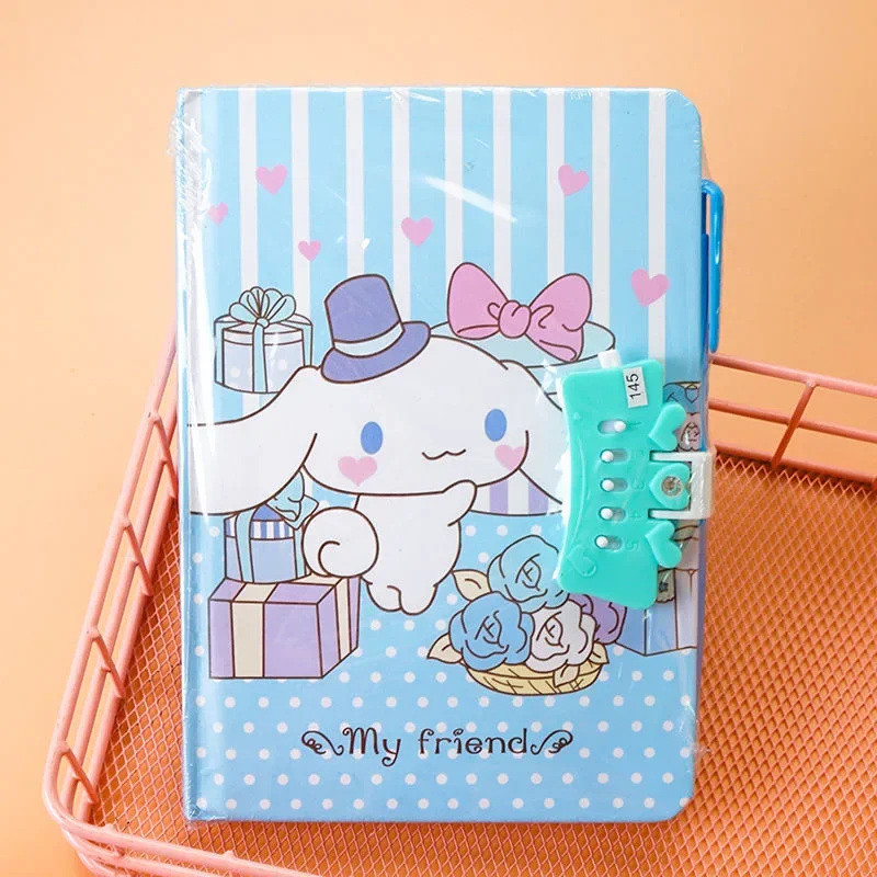 Sanurgente-Cartoon Code Ple, Kawaii A5 Cartoon, Kuromi Cinnamoroll My Melody, Cute Staacquering Supplies, 03 License Notebook, School Supplies