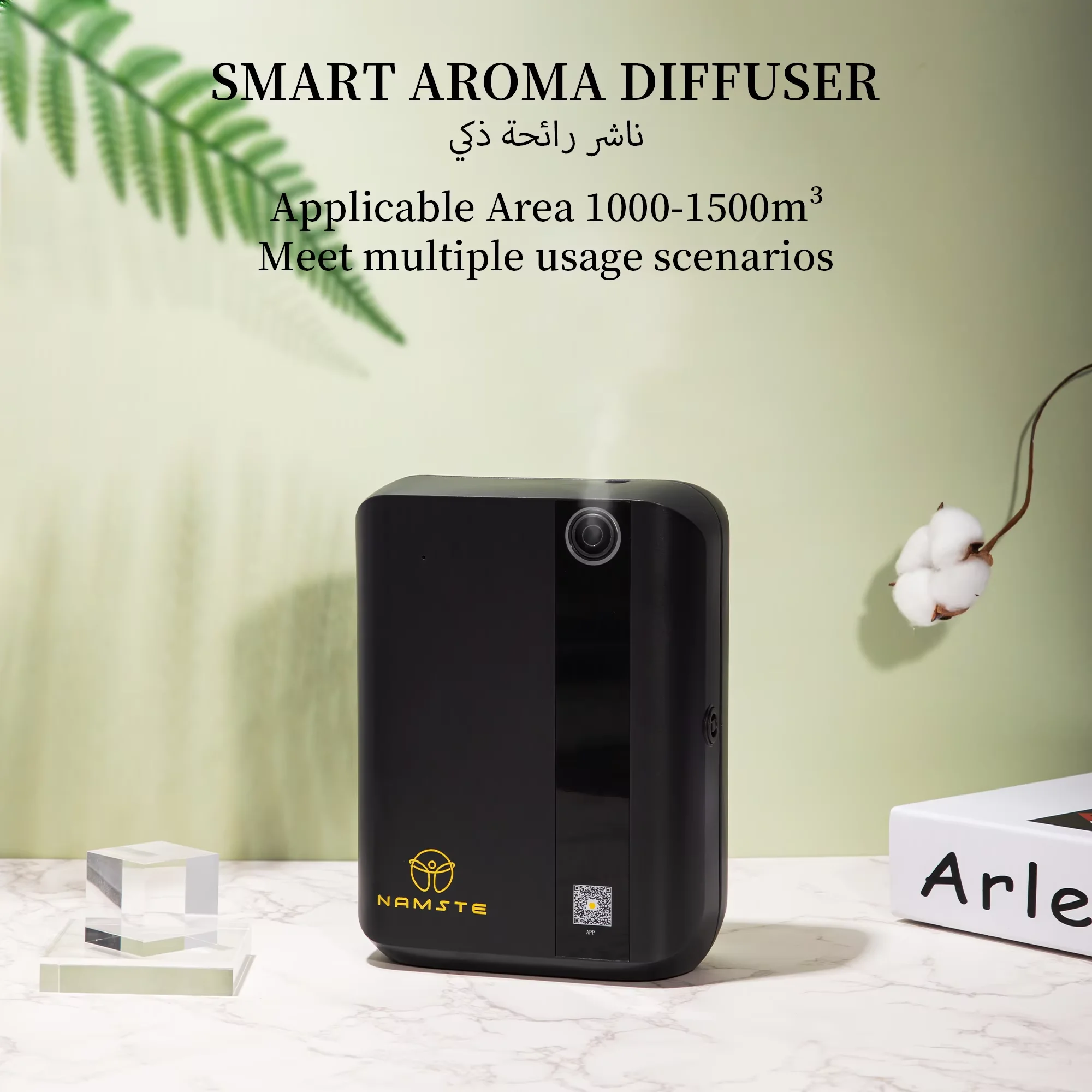 NAMSTE Aroma Diffuser 500ML Bluetooth Essential Oil Diffuser For Home Room Fragrance HVAC Electric Aromatic Oasis Air Freshener