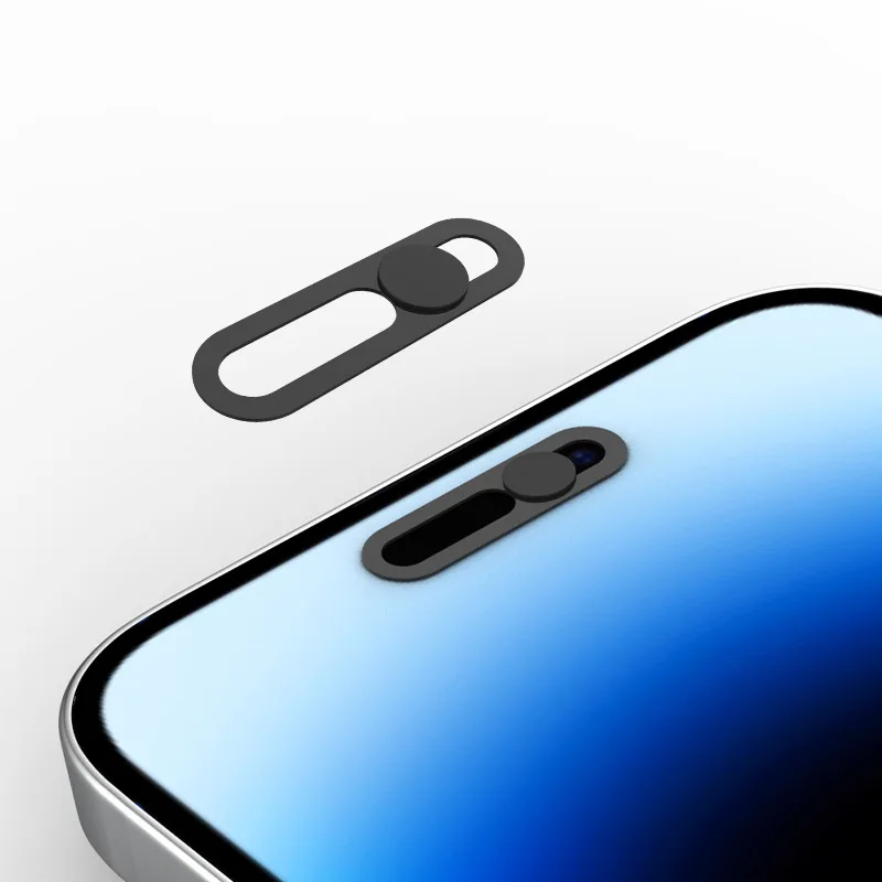 Utral Thin WebCam Cover Privacy Front Phone Lens Cover For iPhone XR 11 12 13 14 15 16 17 Pro Max Camera Slider Protector Case