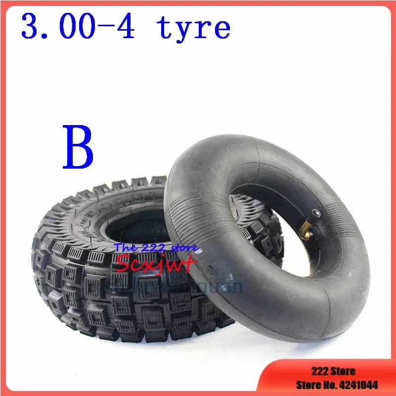 High-quality 3.00-4 tires 260x85 10''x3'' Scooter tyre inner tube kit fits electric kid gas scooter wheelChair  ATV and Go Kart