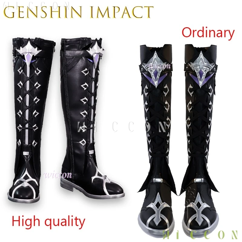 

Костюмы на Хэллоуин Genshin Impact Flins, ботинки для косплея, мужская обувь для выступлений, игровой костюм в стиле аниме, наряд для взрослых и женщин, disfraz 2060