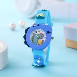 Popular Children's New Cute Cartoon Dinosaur Pattern Boys and Girls Quartz Watch