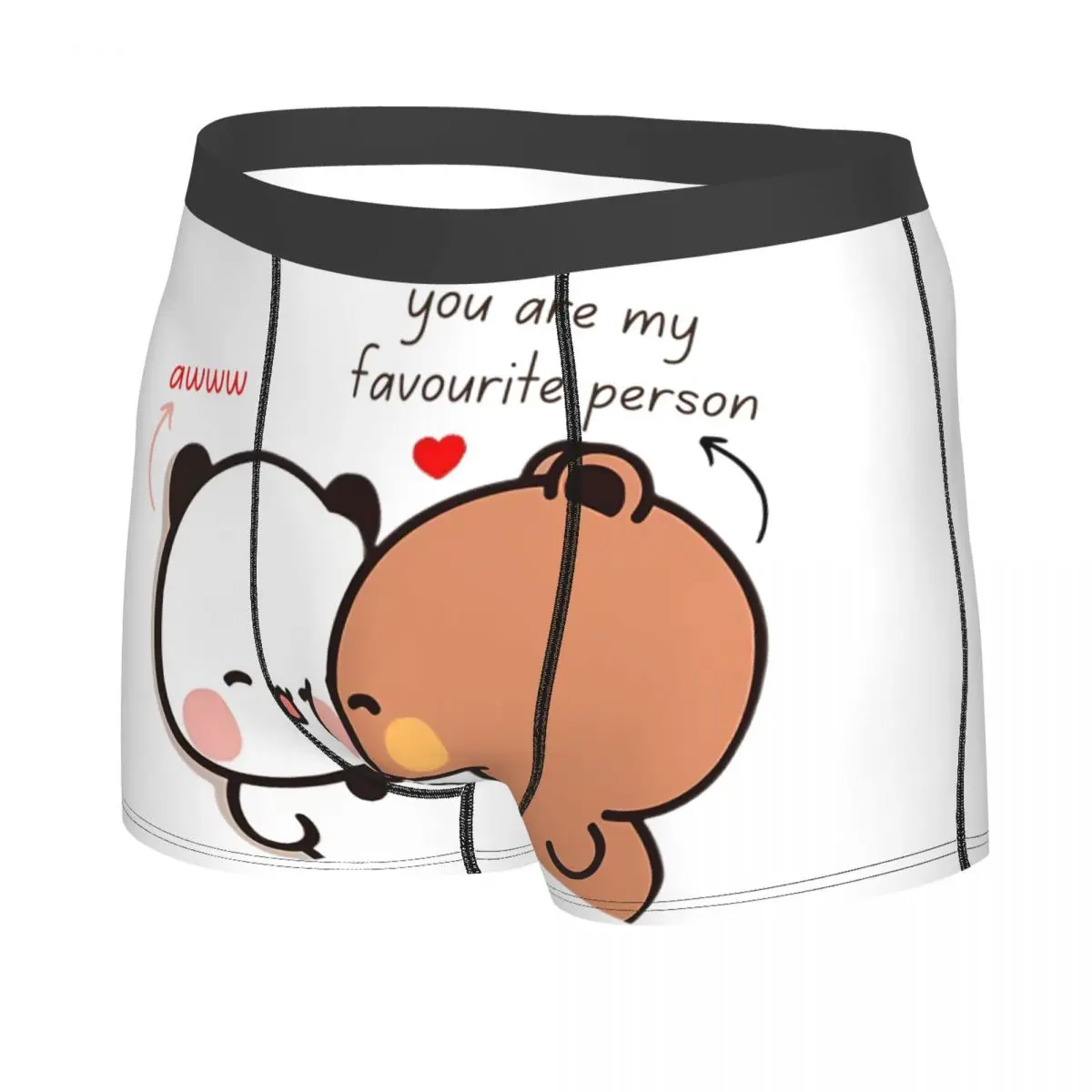Custom You Are The Only One I Want By My Side BuBu DuDu Underwear Men Stretch Peach And Goma Boxer Briefs