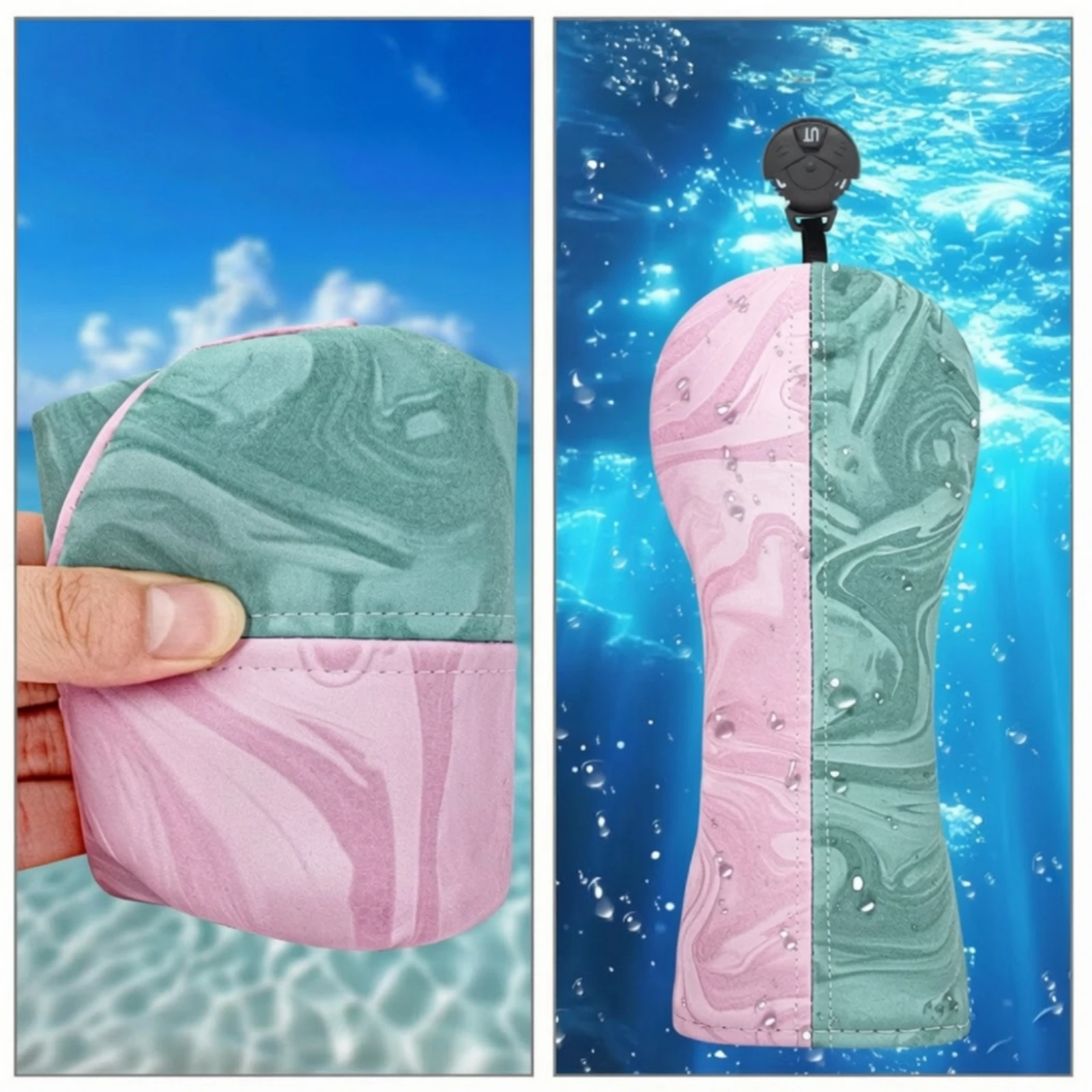 3 Pieces Utility Head Cover Easy to Clean Golf Headcovers with Luxurious Lining Wood Headcovers Soft Utility Club Covers Snug