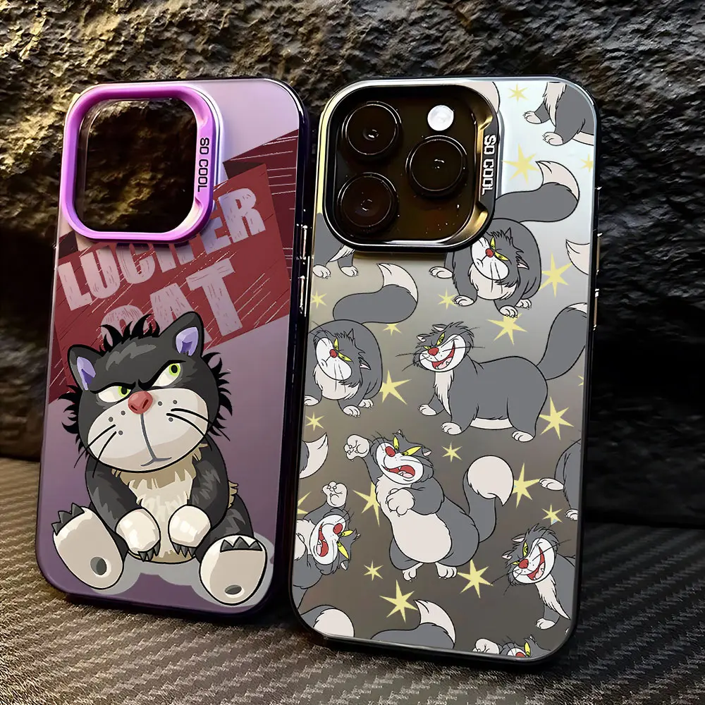 Cute Disneys Cat Lucifer Case for OPPO Realme 5 8 9i 10 11 Pro C12 C15 C20 C21Y C31 C33 C35 C53 C55 5G Matte Shockproof Cover