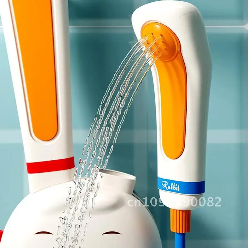 Baby Bath Toy Electric Gift Toy Rabbit Carrot Water Pump Toy Toddler Spray Water Adjustable Bathtub Baby Sprinkler for Shower