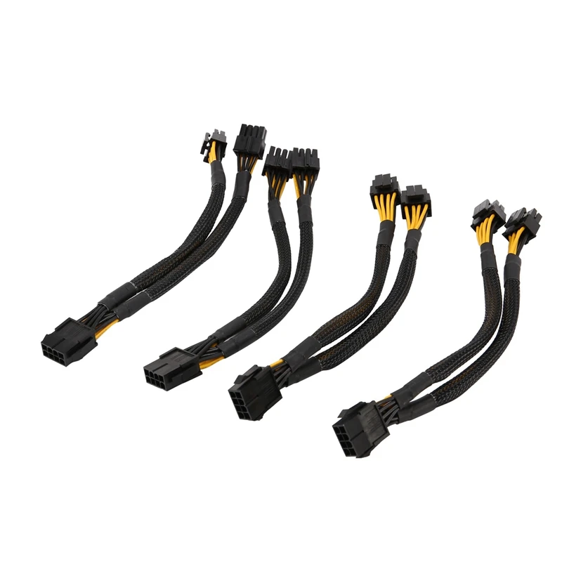 

8 Pcs CPU 8 Pin Splitter ATX CPU 8 Pin Female To Dual 8(4+4) Pin Male EPS 12V For Motherboard Power Adapter Cable