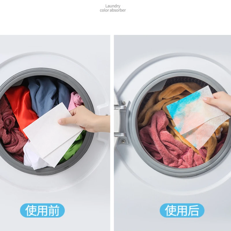 Laundry Color Absorber Laundry Detergent Tablet Sheet Washing Wipe Washing Machine Tide Color Catcher Laundry Balls & Discs