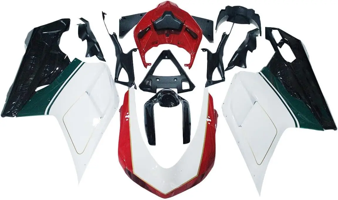 ABS Plastic Fairing Kit Fit For Ducati 1098/848/1198 2007 2008 2009 2010 2011 2012 1098s 848s 1198s 07 08 09 10 11 12 Injection
