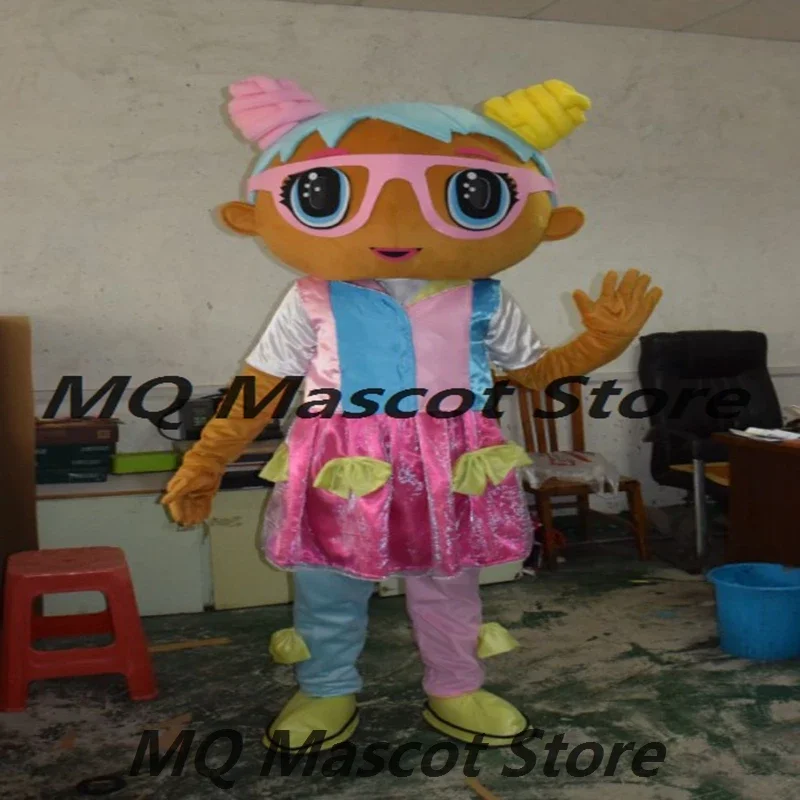 

Cosplay Girl Doll Mascot Costume Cartoon Character Fancy Dress Birthday Mask Party Halloween Carnival Costumes For Adults