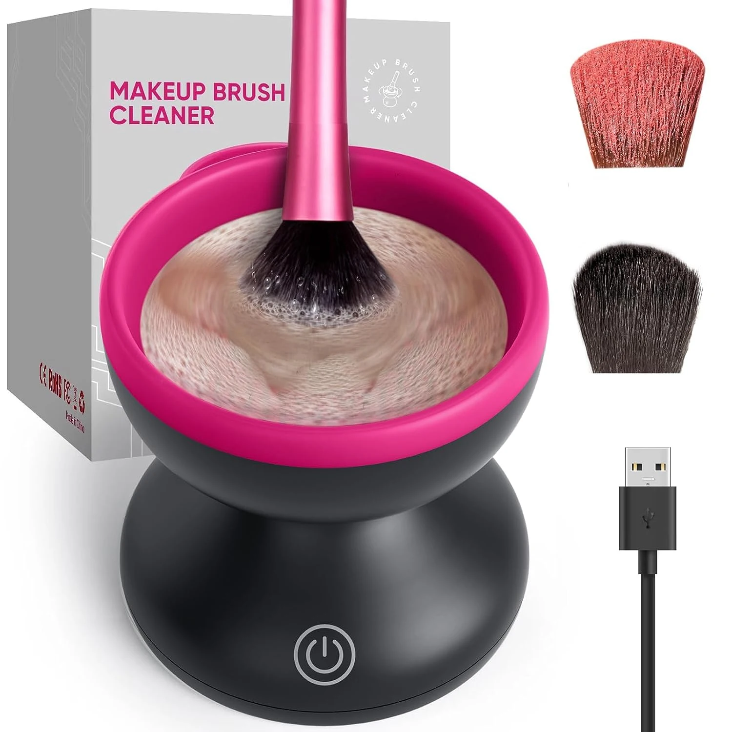 hot sale electric cosmetic brush cleaning tool automatic washer quick drying washer Makeup brush cleaner