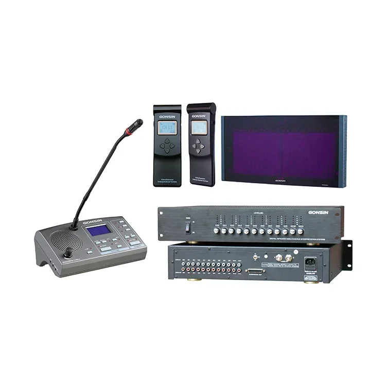 GONSIN Simultaneous Interpreter Unit Infrared Wireless  Interpret Conference Systems Digital Translator