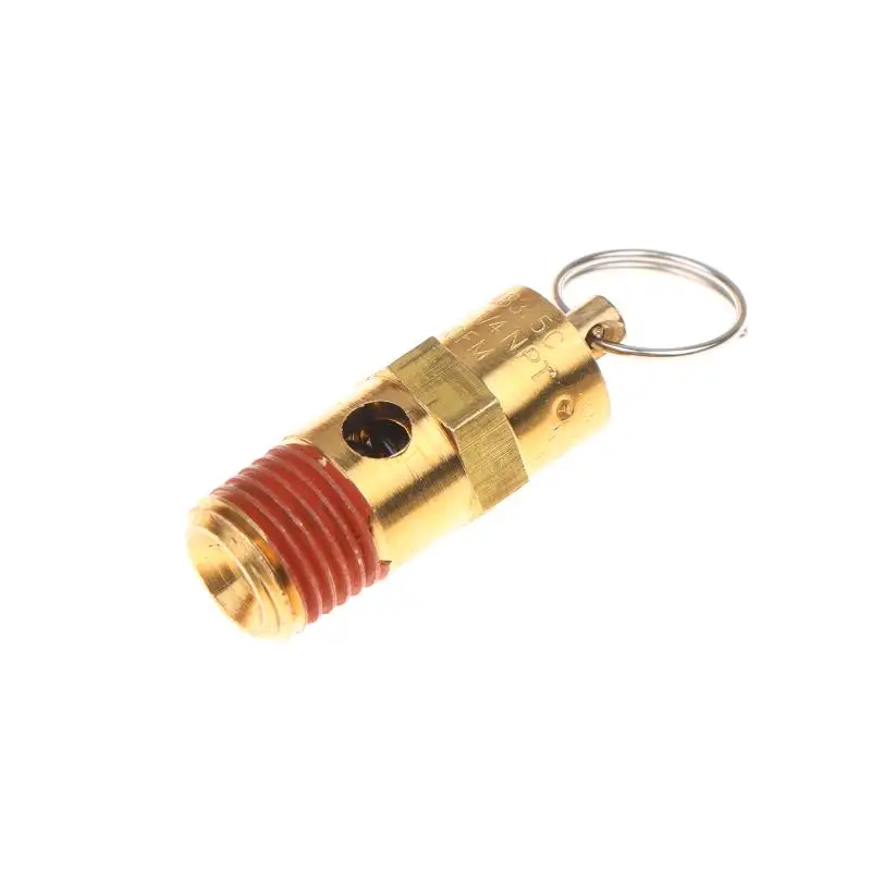 Elettrovalvola Threaded Inlet Connection 125PSI-270PSI Pressure Valve Safety Valve 1/4'' Male NPT Air Compressor Relief Pressure Safety Valve Pneumatica — dettaglio 2