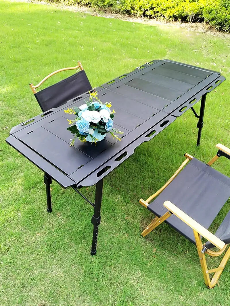 Lohascamping للطي 5 وحدة IGT الجدول خفيفة الوزن الجدول التخييم طاولة النار توسيع قابل للتعديل الساق مكتب سطح المكتب الموقد طاولة شواء