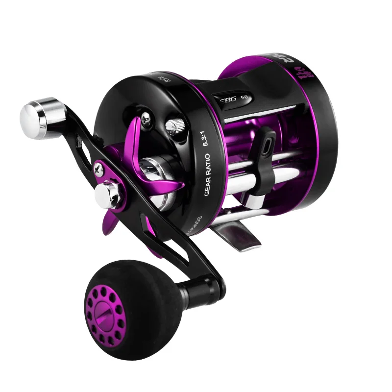 Ecooda-Offshore Jigging Reel, Black Thunder, Drag Power, Catfish Fishing Reel, EBG 50, 10kg