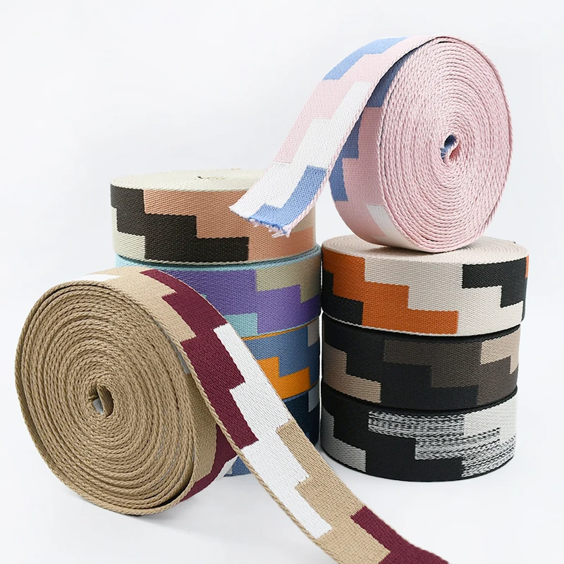 

5Meters 38mm Polyester Webbing Ethnic Ribbon Band for Bag Strap Belt Backpack Sewing Bias Binding Tape DIY Decorative Accessory