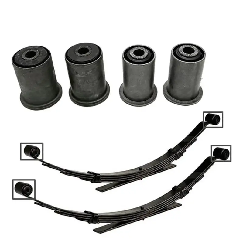 Lower Plate Rubber Sleeves& Rear Spring Bushings(4Pcs), Plate Bushings For Hummer H3 2006-2010 10377015 15278386 25965051-L94A