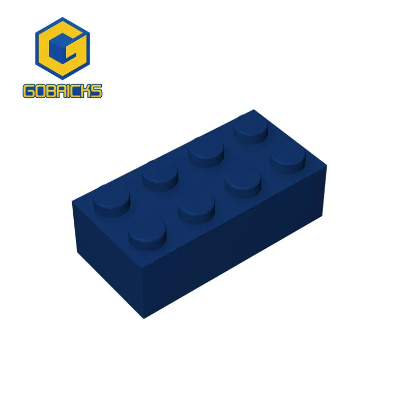 Gobricks 10pcs Building Blocks figure spesse mattoni 2x4 punti educativi creativi compatibili con 3001 giocattoli di plastica per bambini