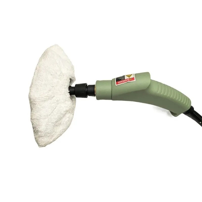 B47B-Steam Cleaner Attachment For Handheld Unit Microfiber Pads Window Squeegee Extension Rod Set