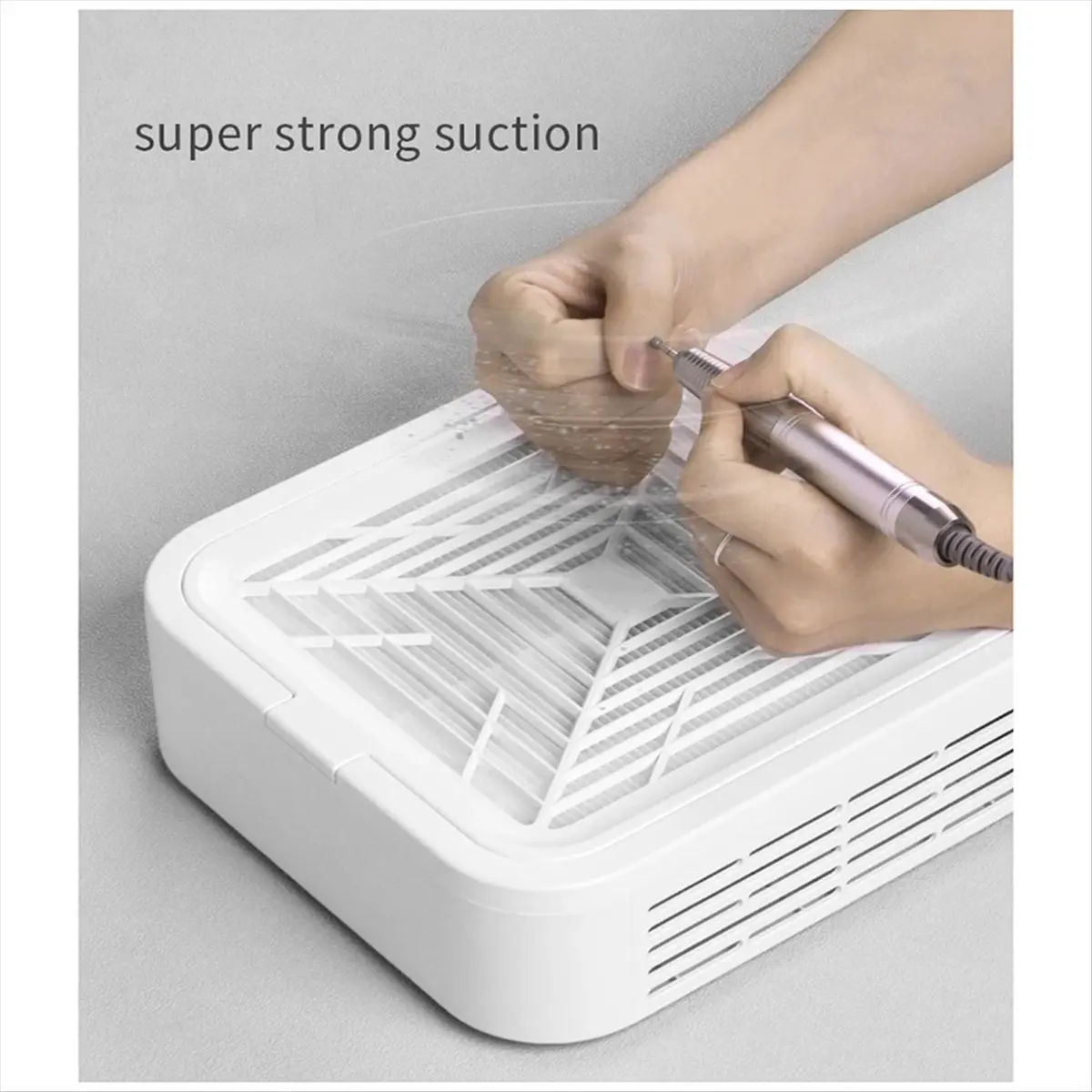 

Верхняя турбина, бесщеточный пылесос для ногтей, всасывающий пылесос для ногтей, маникюр со съемным фильтром, пылесборник, вилка европейского стандарта