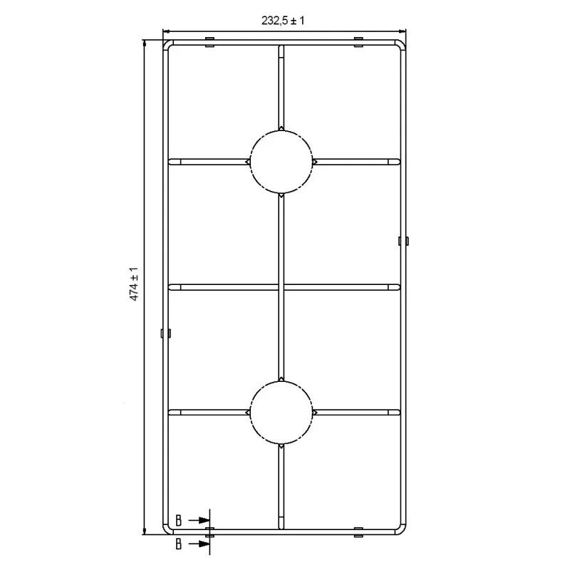 110241259-Arcelik, beko를위한 쿠커 팬 지지대-1 개